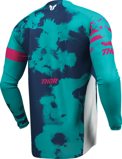 THOR Launchmode Bleach Jersey - White/Aqua - 3XL 2910-8411