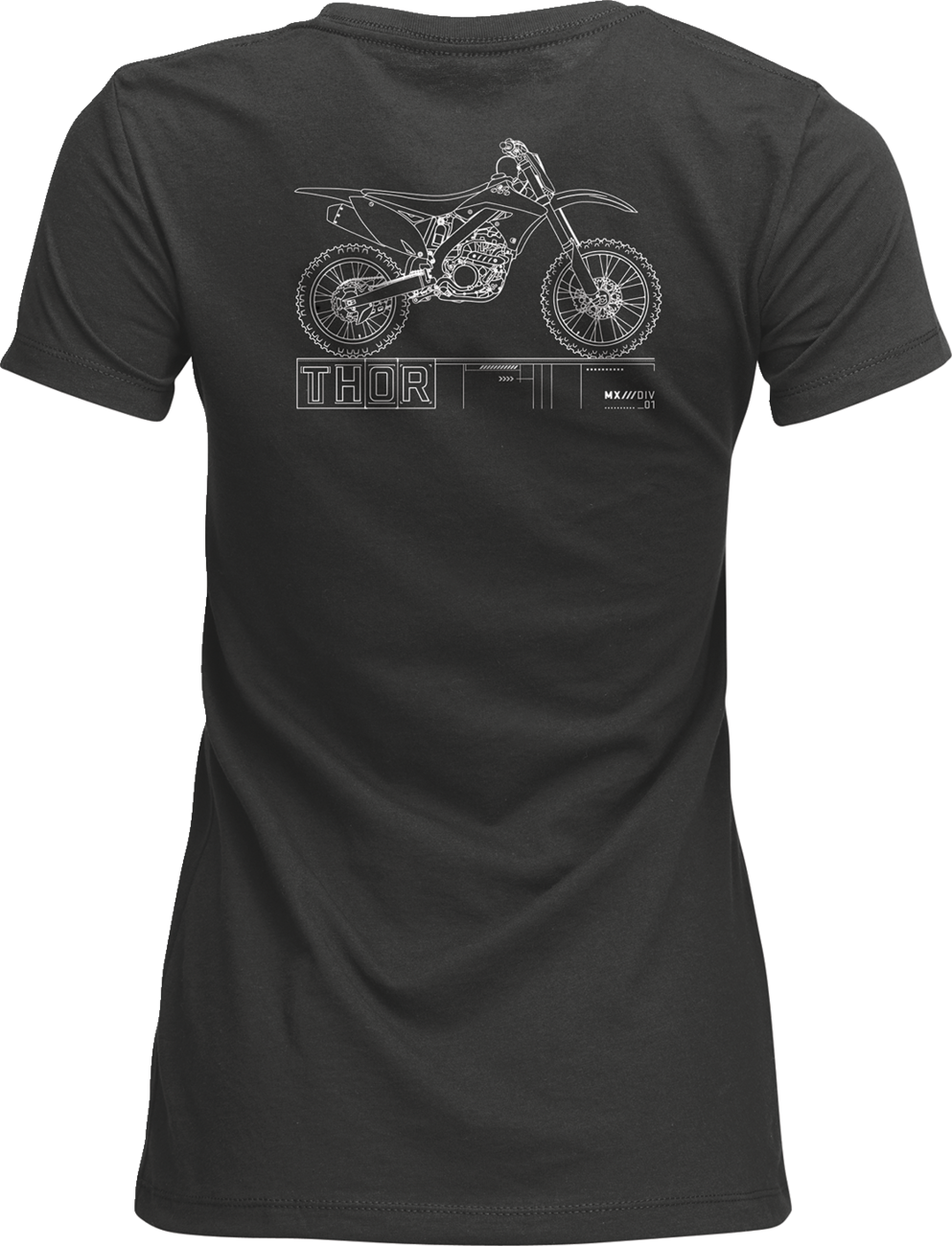 THOR Women's Blueprint T-Shirt - Charcoal - XL 3031-4325