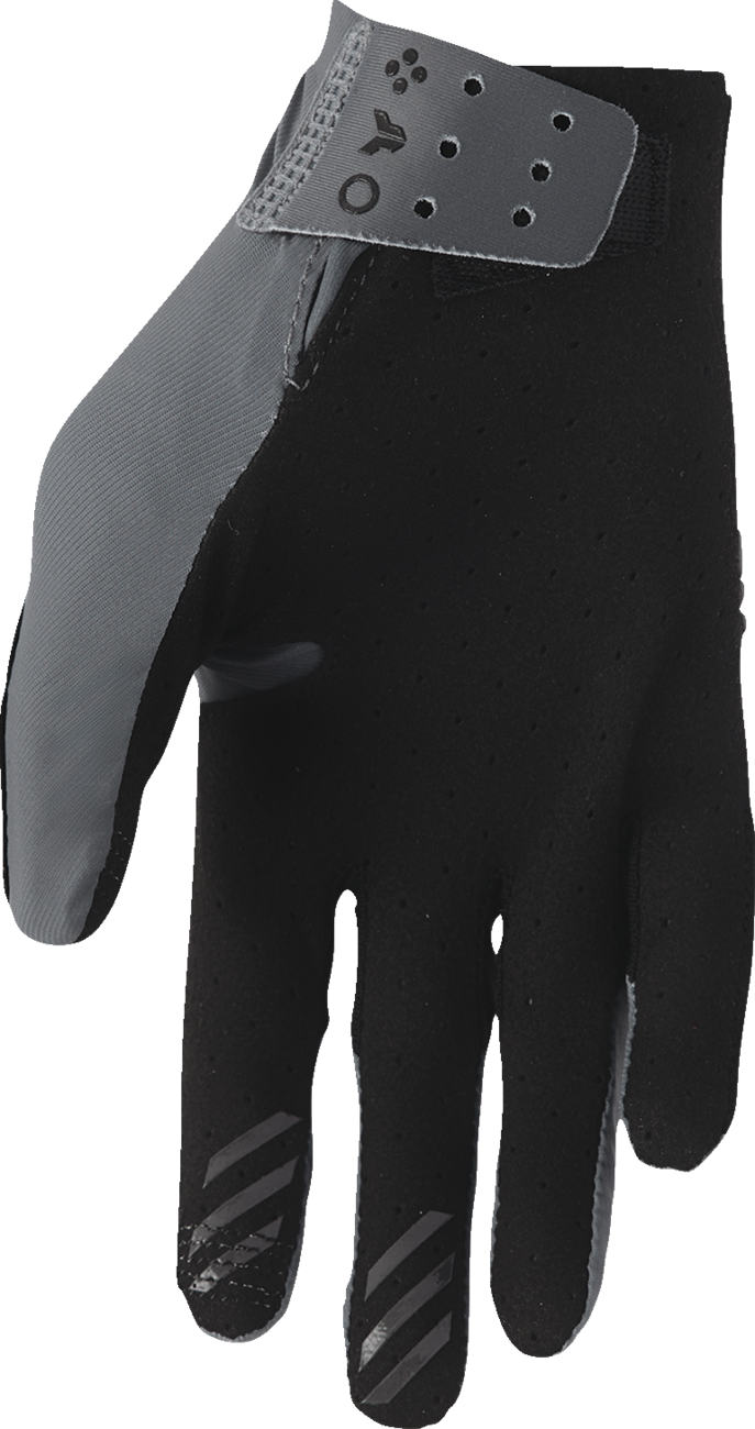 THOR Sportmode Vented Iconic Gloves - Charcoal - Large 3330-8298