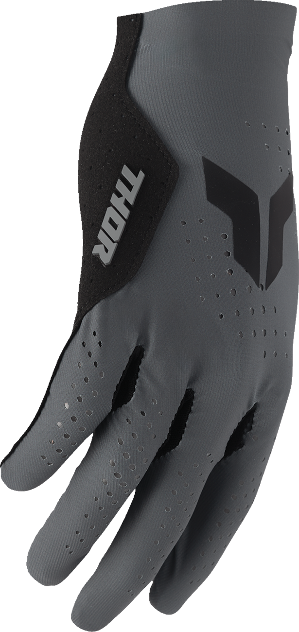 THOR Sportmode Vented Iconic Gloves - Charcoal - Large 3330-8298
