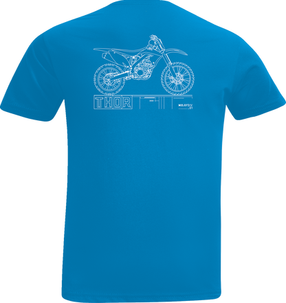 THOR Toddler Blueprint T-Shirt - Cobalt - 2T 3032-3868