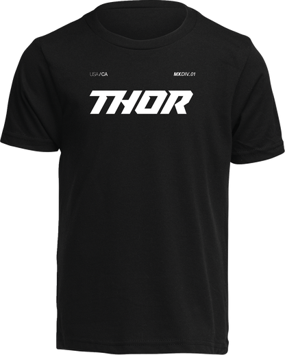 THOR Youth Brave T-Shirt - Black - XS 3032-3876