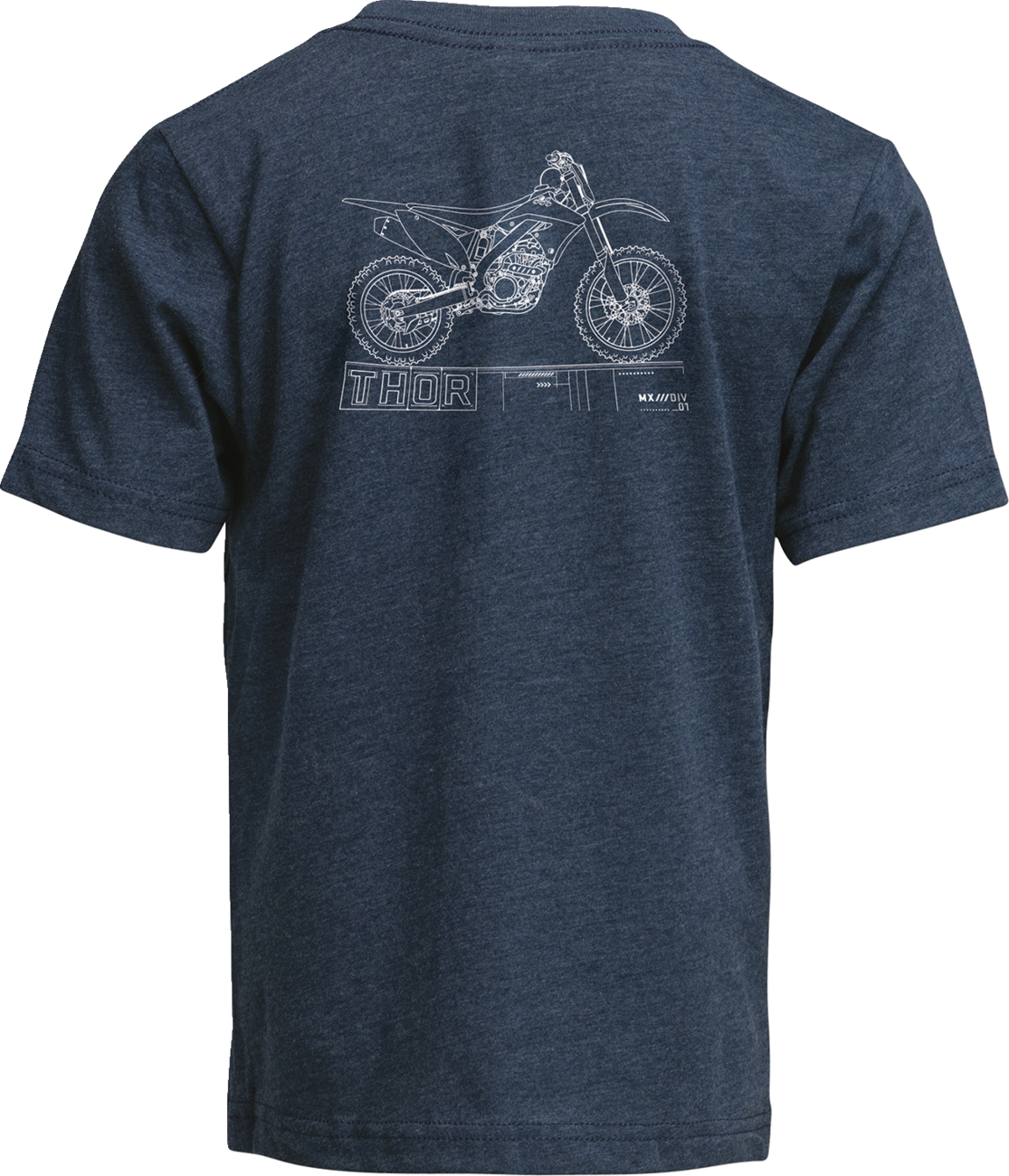 THOR Youth Blueprint T-Shirt - Navy - XL 3032-3875