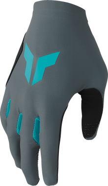 THOR Women's Sportmode Iconic Gloves - Gray/Aqua - XL 3331-0283