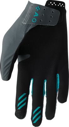 THOR Women's Sportmode Iconic Gloves - Gray/Aqua - XL 3331-0283