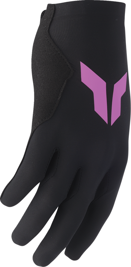 THOR Women's Sportmode Iconic Gloves - Black/Orchid - Small 3331-0284