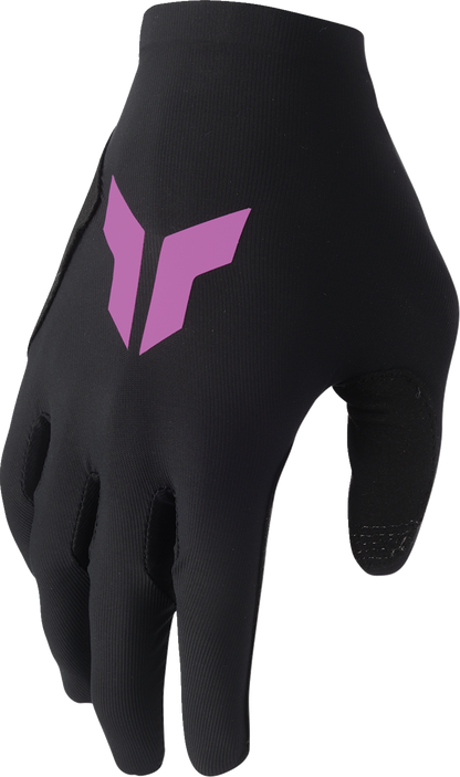 THOR Women's Sportmode Iconic Gloves - Black/Orchid - Large 3331-0286