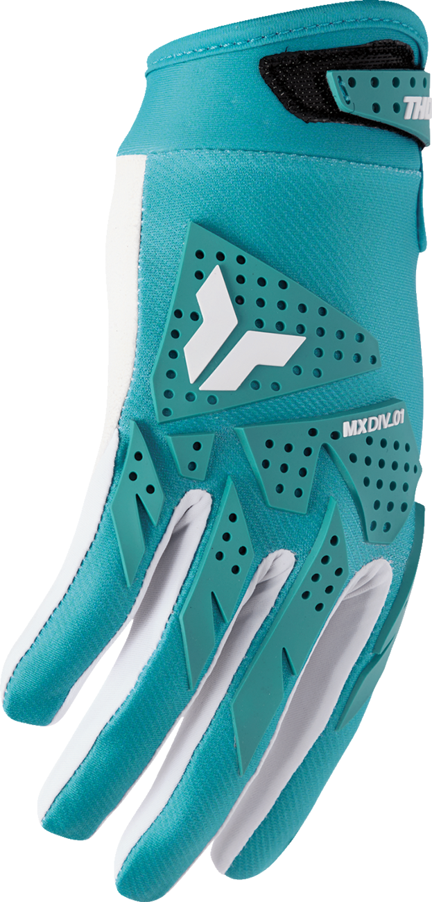 THOR Women's Launchmode XP Gloves - Aqua - Large 3331-0294