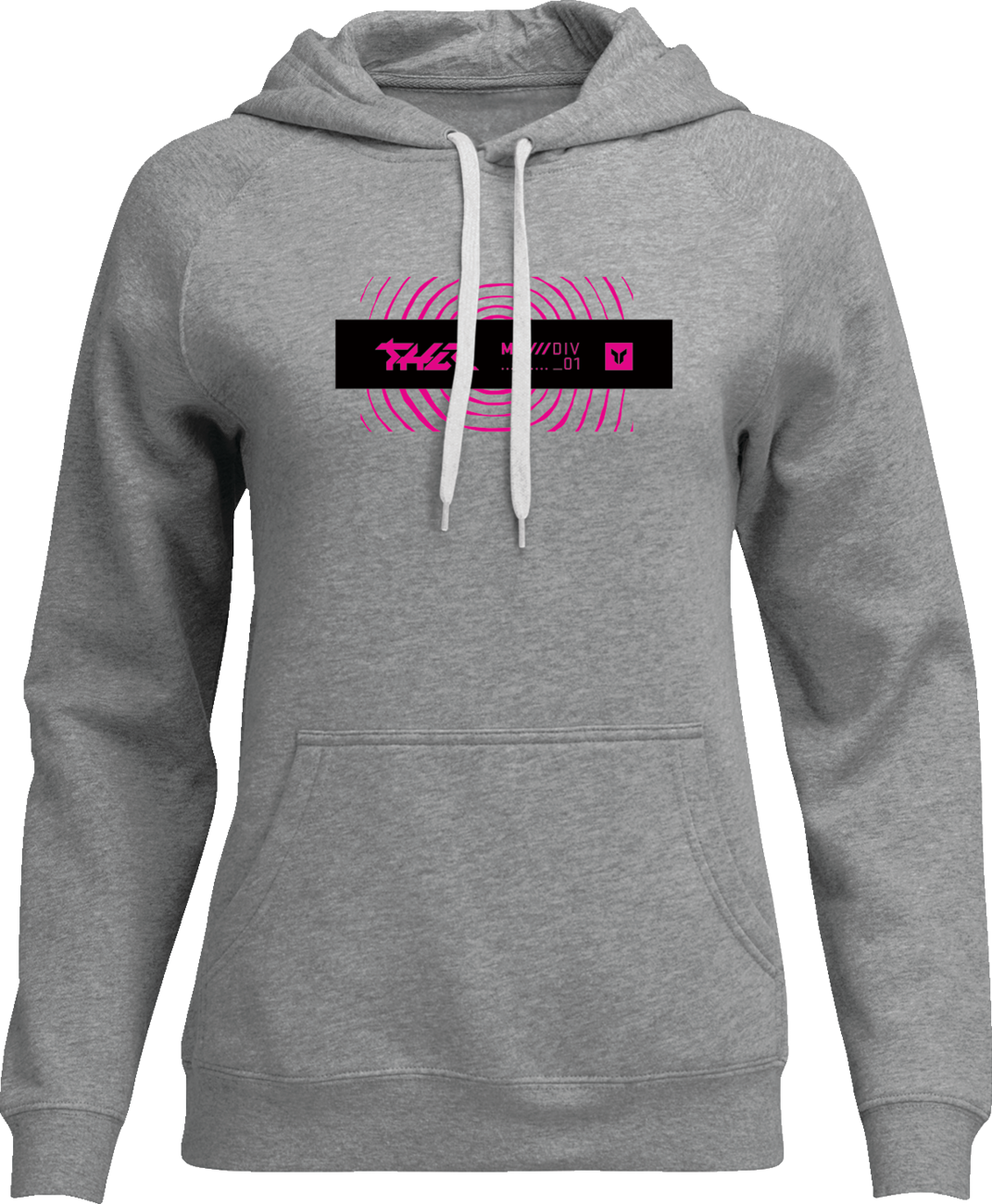 THOR Women's Mind Control Pullover Hoodie - Heather Gray - Large 3051-1259