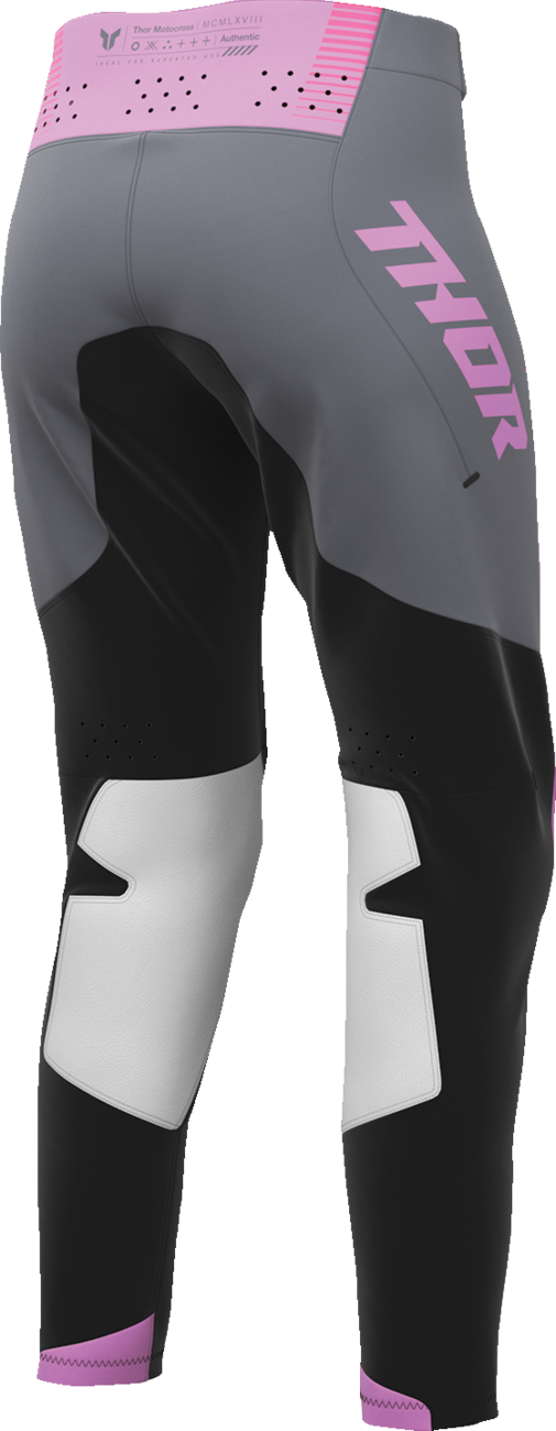 THOR Women's Sportmode Velocity Pants - Black/Orchid - US 00/0 2902-0399