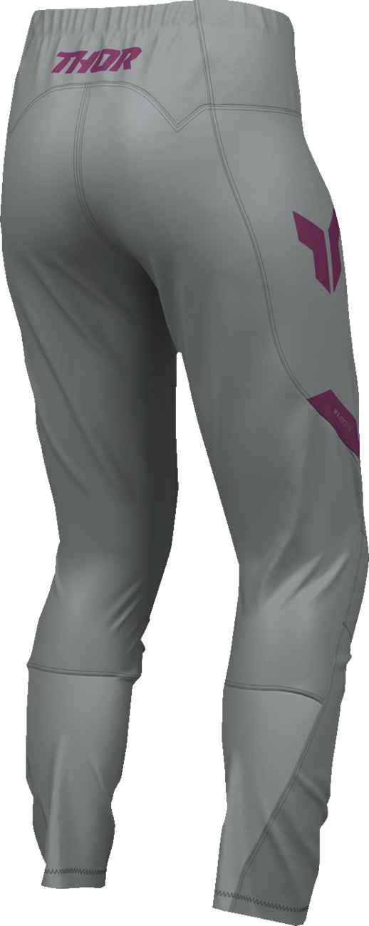 THOR Women's Ridemode Menace Pants - Purple/Gray - US 9/10 2902-0485