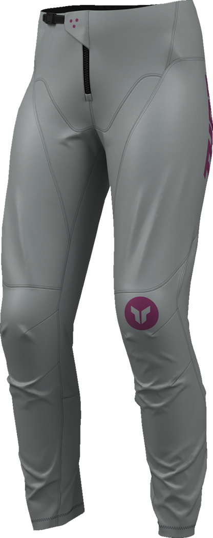 THOR Women's Ridemode Menace Pants - Purple/Gray - US 15/16 2902-0488