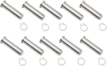 DRAG SPECIALTIES Pivot Pin/Clip Kit - Lever - 10 Pack - Chrome 74112