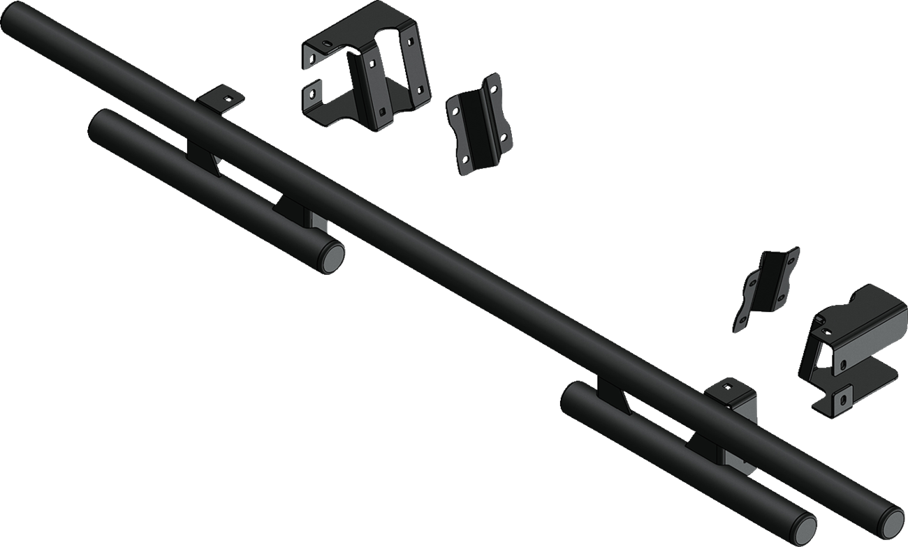 KFI PRODUCTS Rear Bumper - Round - Black - Kawasaki - Ridge '24-'25 102230