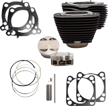 S&S CYCLE Cylinder Kit - 128" Big Bore - Wrinkle Black w/o Highlight - 114"/117" M8 910-0685A