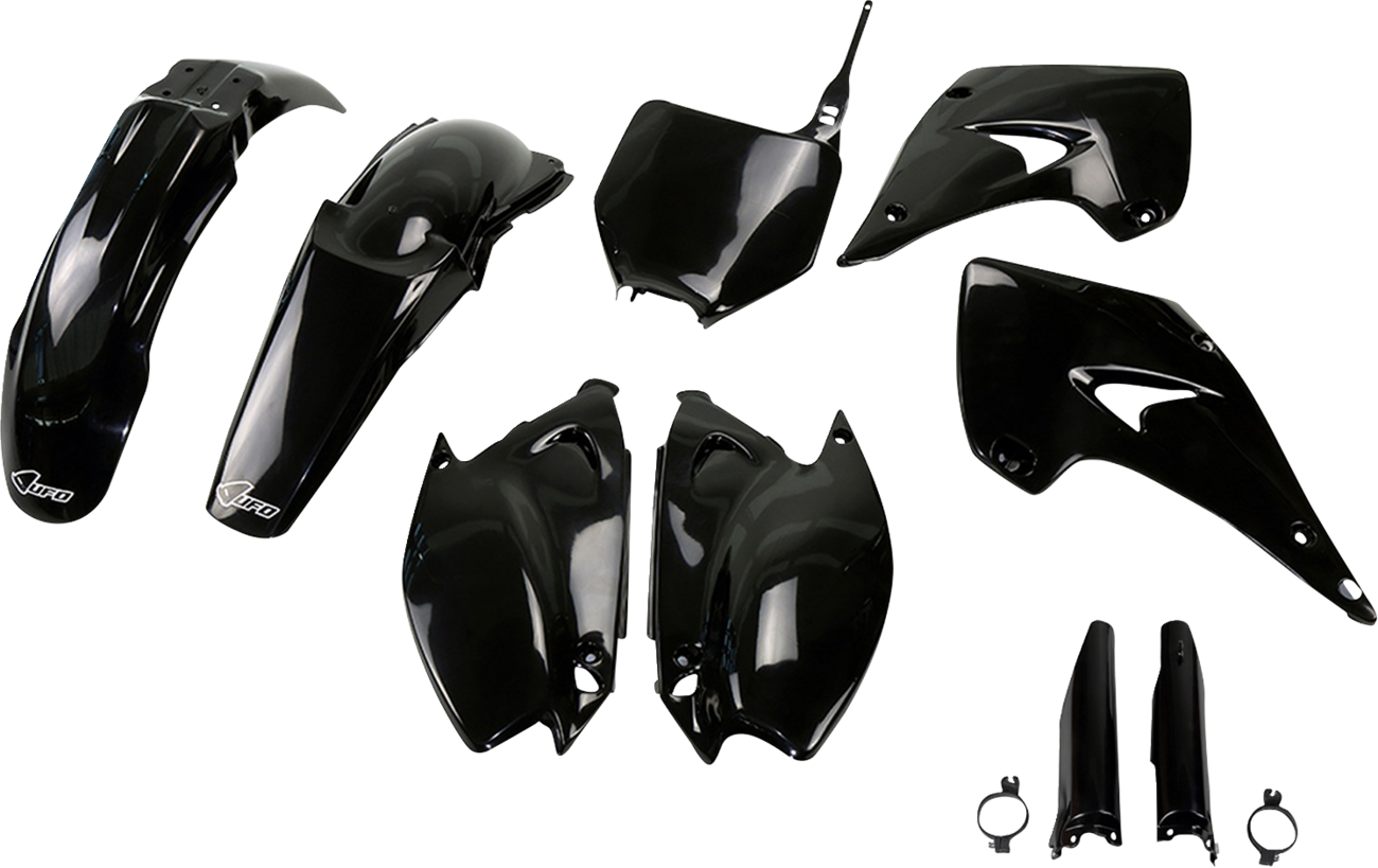 UFO Body Kit - Black - Kawasaki - KX '04-'08 KAKIT201F@001