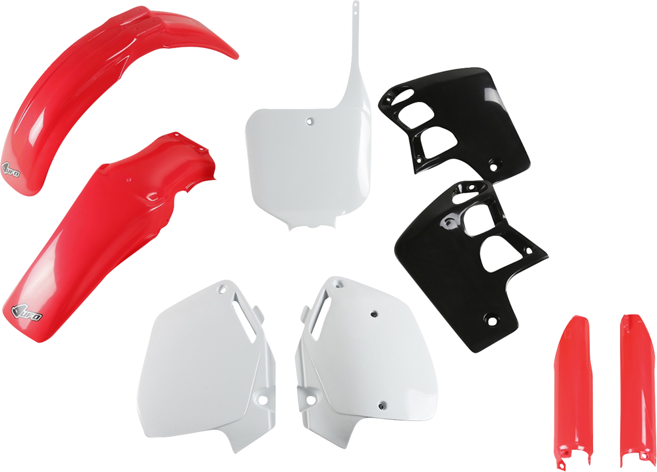 UFO Body Kit - '96/'98-'99 OEM Red/White/Black - Honda - CR '95-'00 HOKIT089F@999