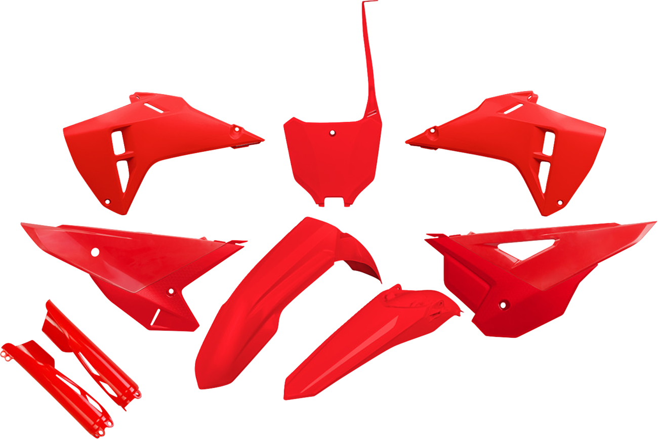 UFO Restyle Body Kit - Red - Honda - CRF '21-'24 HOKIT128F@070