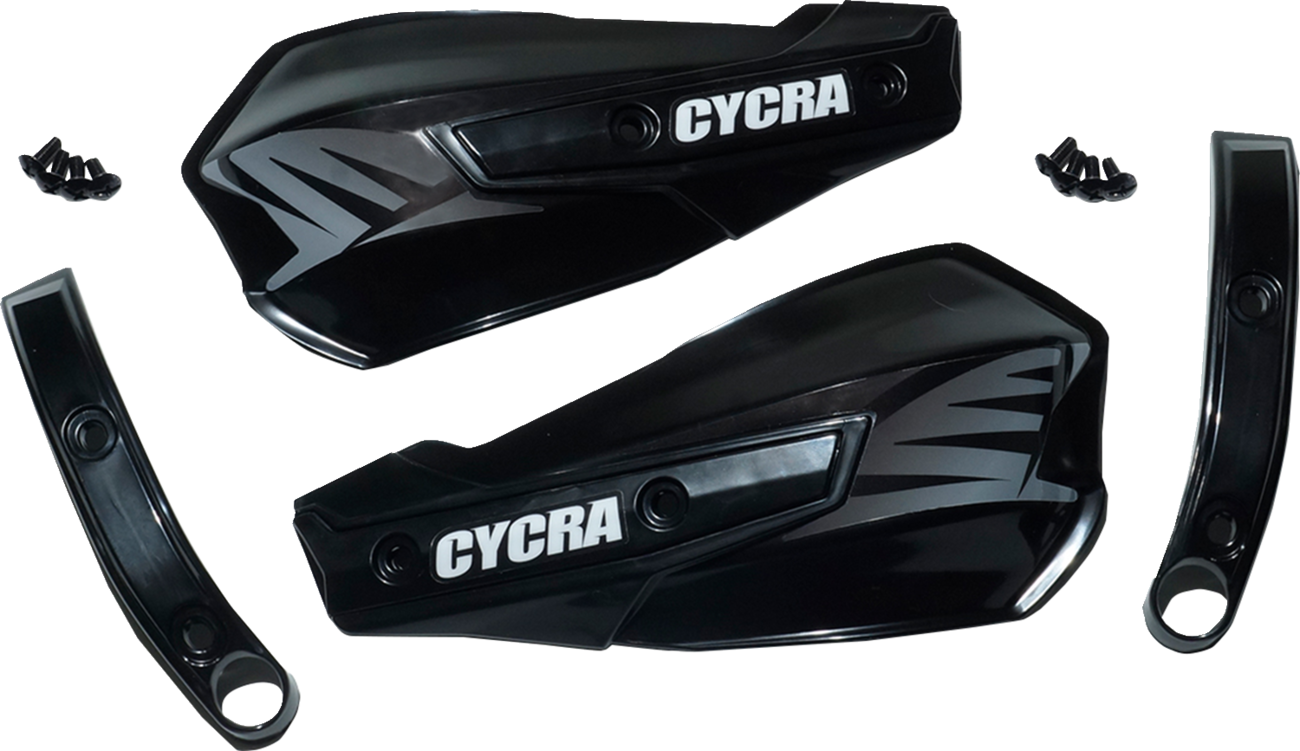 CYCRA Replacement Vortex Handshields w/ Abrasion Guards - Black  1CYC-1029-12