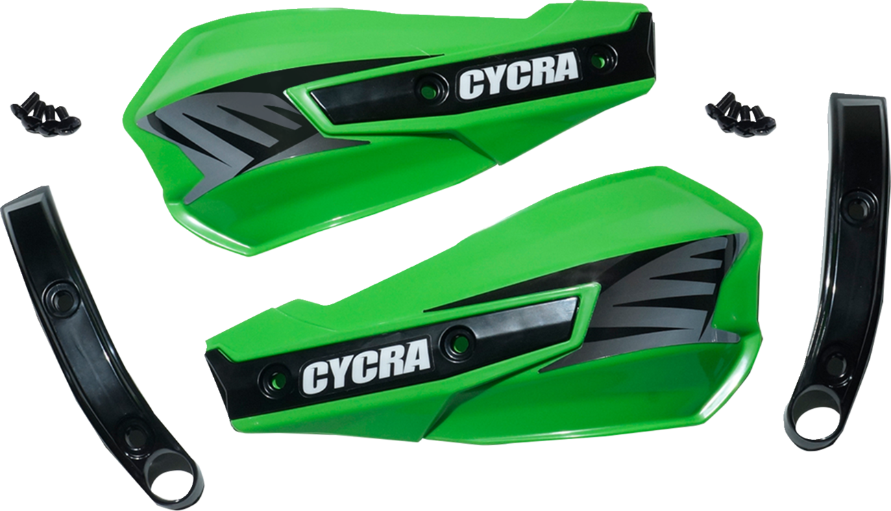 CYCRA Replacement Vortex Handshields w/ Abrasion Guards - Green  1CYC-1029-72