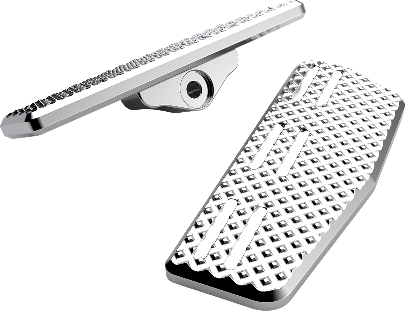 LA CHOPPERS Mini Floorboards - Driver - Chrome LA-P101-01C