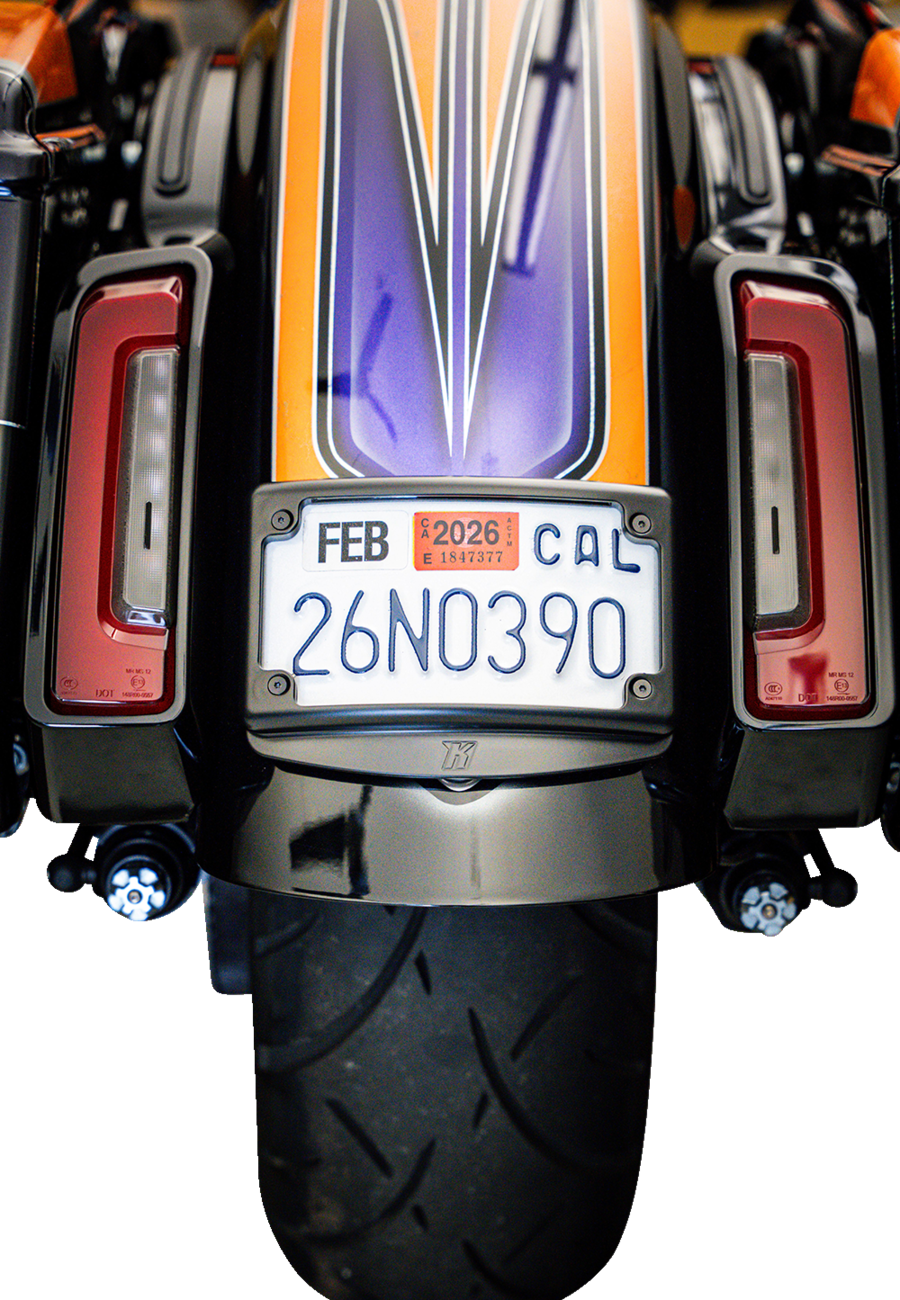 KODLIN USA Mount Kit - License Plate - Cureved - Black KUS20102