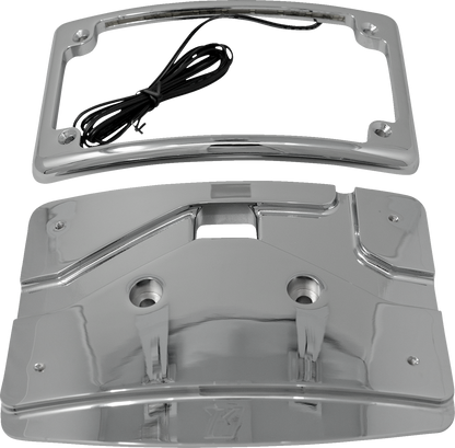 KODLIN USA Mount Kit - License Plate - Cureved - Chrome KUS20103