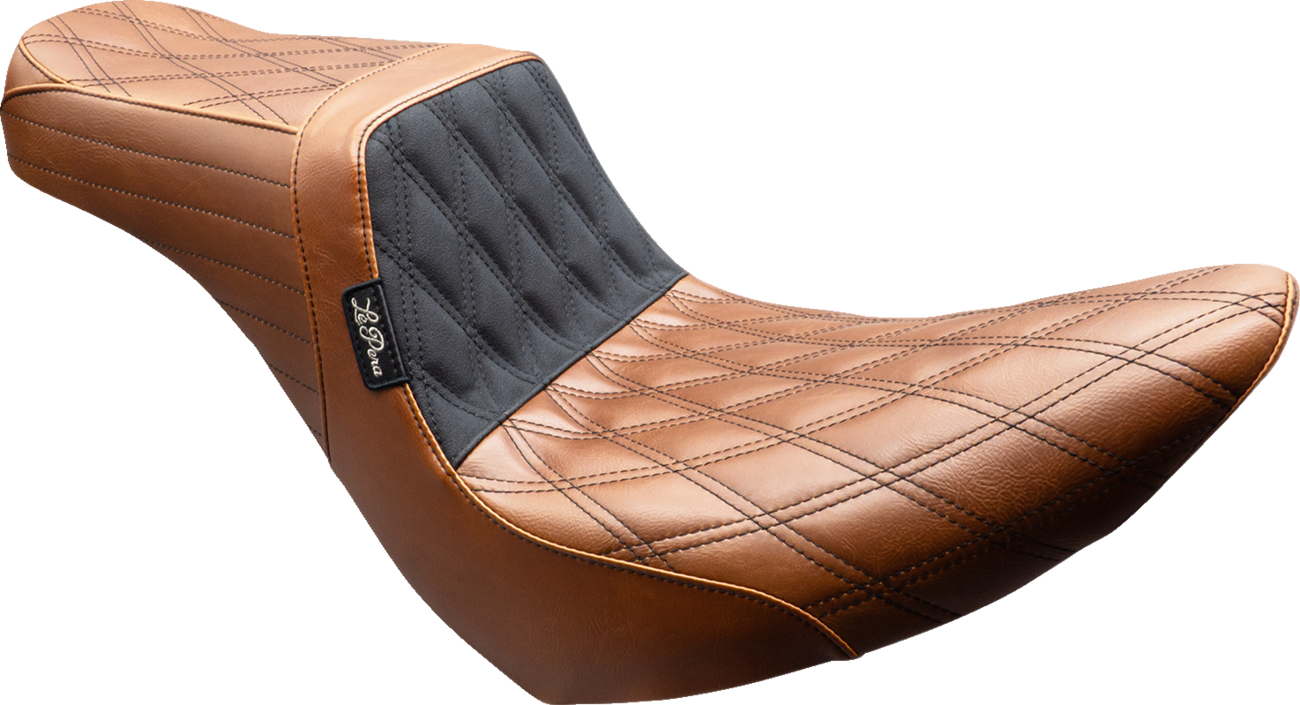 LE PERA Tailwhip Seat - Brown - Double Diamond - Black Stitch - FX/FL '18-'25 LYR-580TDV01