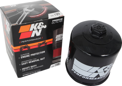 K & N Oil Filter - Black - Indian/Polaris KN-199