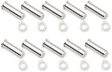 DRAG SPECIALTIES Pivot Pin/Clip Kit - Lever - 10 Pack - Chrome 74113