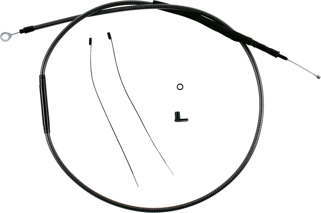 MAGNUM SHIELDING Redesigned Polished KARBONFIBR Clutch Cable - 74-11/16" 7228-74