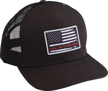 SLIPPERY Flag Hat - Black 2501-4500