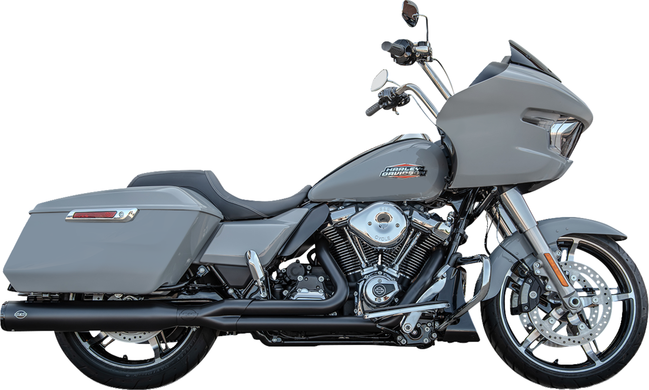 S&S CYCLE 2-into-1 GNX Exhaust System - Race Only - Guardian Black - Touring 550-1167