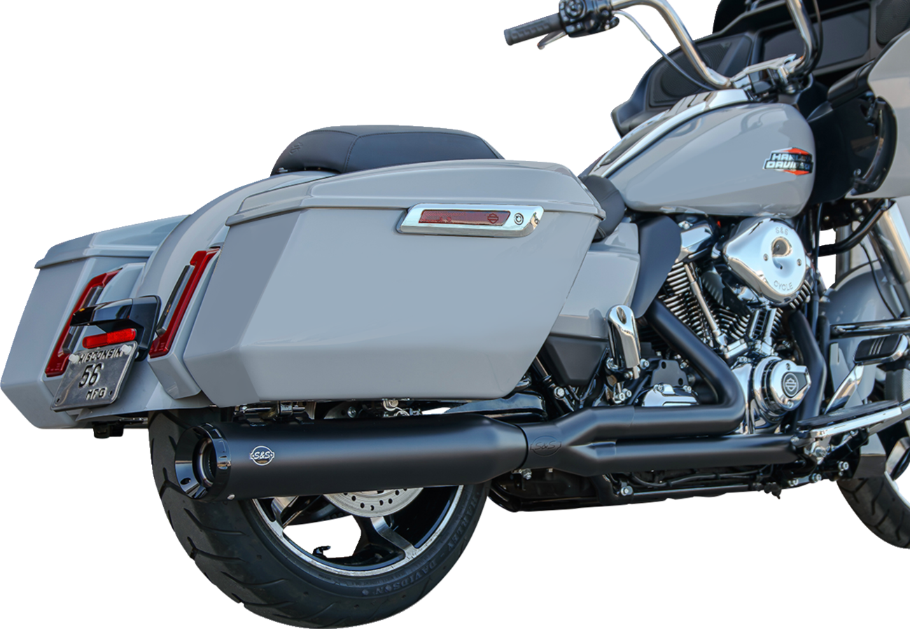 S&S CYCLE 2-into-1 GNX Exhaust System - Race Only - Guardian Black - Touring 550-1167