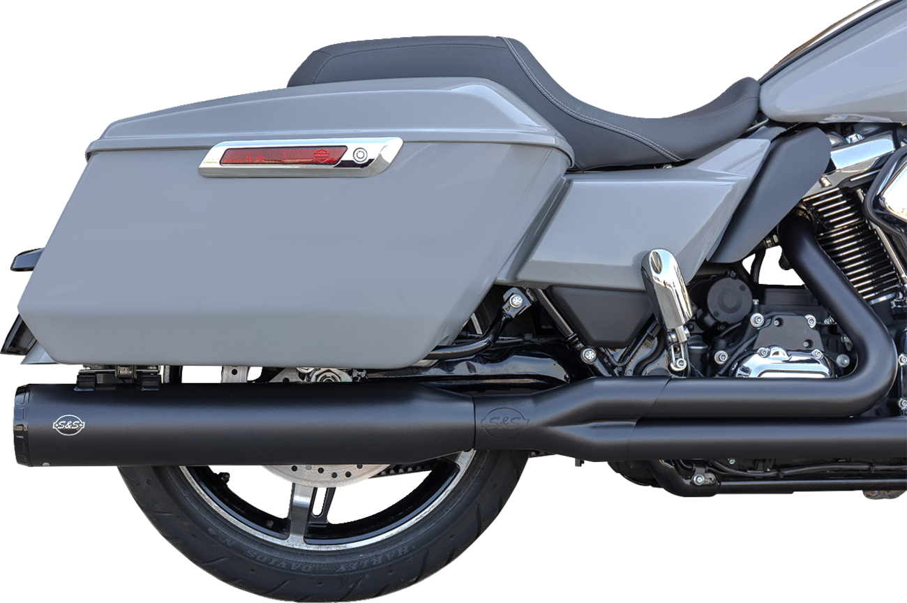 S&S CYCLE 2-into-1 GNX Exhaust System - Race Only - Guardian Black - Touring 550-1167