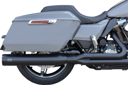 S&S CYCLE 2-into-1 GNX Exhaust System - Race Only - Guardian Black - Touring 550-1167