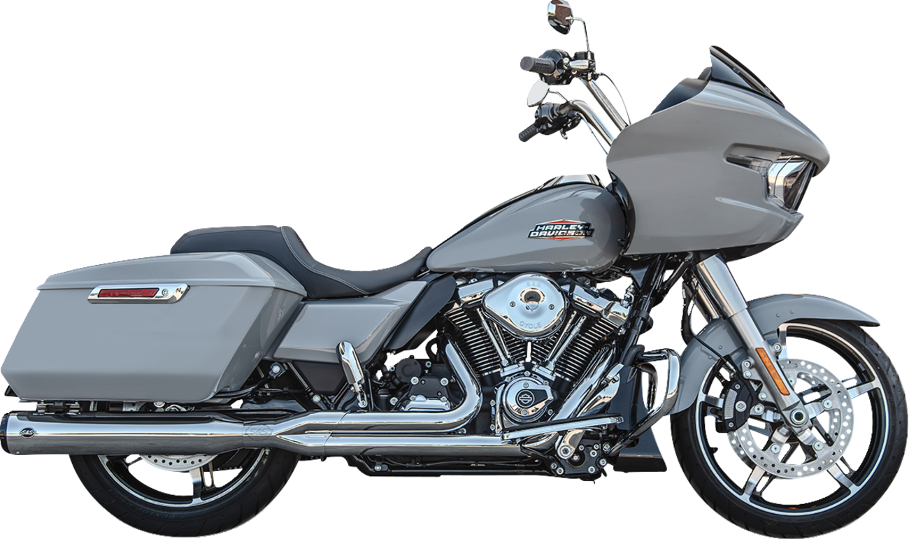 S&S CYCLE 2-into-1 GNX Exhaust System - Race Only - Chrome - Touring 550-1168