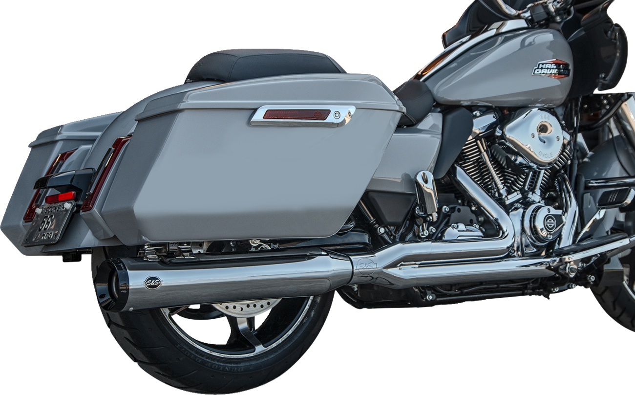S&S CYCLE 2-into-1 GNX Exhaust System - Race Only - Chrome - Touring 550-1168