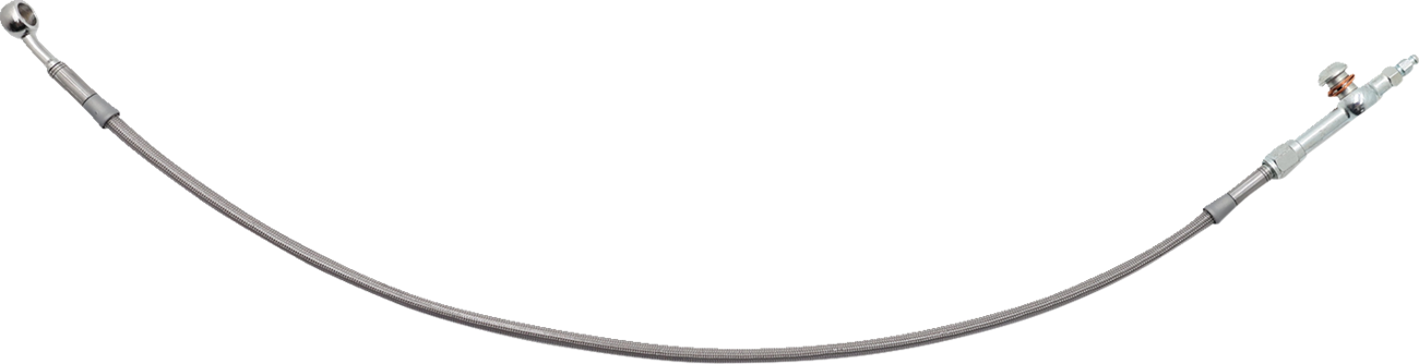 FAT BAGGERS INC. Hydraulic Brake/Clutch Line Extension - 20" Electra/Street Glide - Stainless 100020