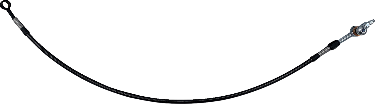 FAT BAGGERS INC. Hydraulic Brake/Clutch Line Extension - 30" Electra/Street Glide - Black 100030-B