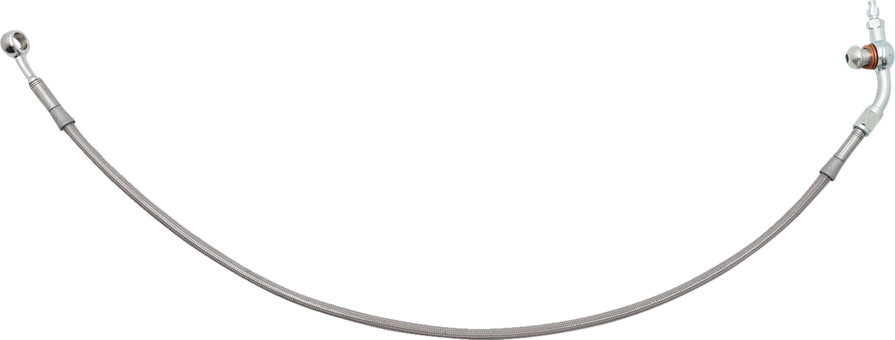 FAT BAGGERS INC. Hydraulic Brake/Clutch Line Extension - 25" - Road Glide - Stainless 100025-35