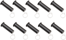 DRAG SPECIALTIES Pivot Pin/Clip Kit - Lever - 10 Pack - Black 74113B