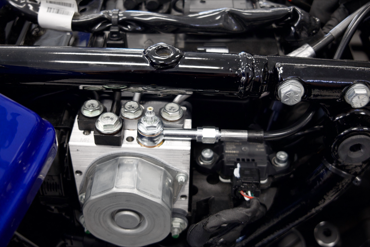 FAT BAGGERS INC. EZ Install Kit - 14" Handlebars - Upper Clutch - Full Length - Braided Stainless Steel/Chrome 249914-C