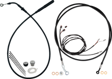 FAT BAGGERS INC. EZ Install Kit - 16" Handlebars - Upper Clutch - Full Length - Black 219016-B