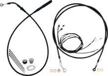 FAT BAGGERS INC. EZ Install Kit - 16" Handlebars - Upper Clutch - Full Length - Black 219916-B