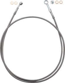 FAT BAGGERS INC. EZ Install Brake Line - 69" - Stainless Steel Braid 100069