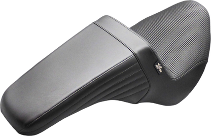 LE PERA Kickflip Up Front Seat - Basketweave - Black - FL/FX '18-'25 LYU-590BW