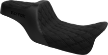 SLYFOX High Noon Seat - Double Diamond - Black Logo - Black Stitch - FLH/FLT '08-'25 4710C-SlyFox