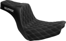 SLYFOX High Noon Seat - Double Diamond - Silver Logo - Silver Stitch - FL/FX '18-'25 4701D-SlyFox