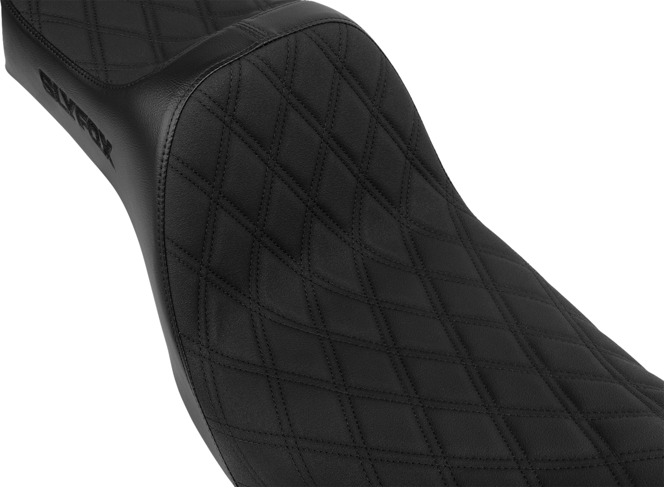 SLYFOX High Noon Seat - Double Diamond - Black Logo - Black Stitch - FXD/FLD '06-'17 4694C-SlyFox